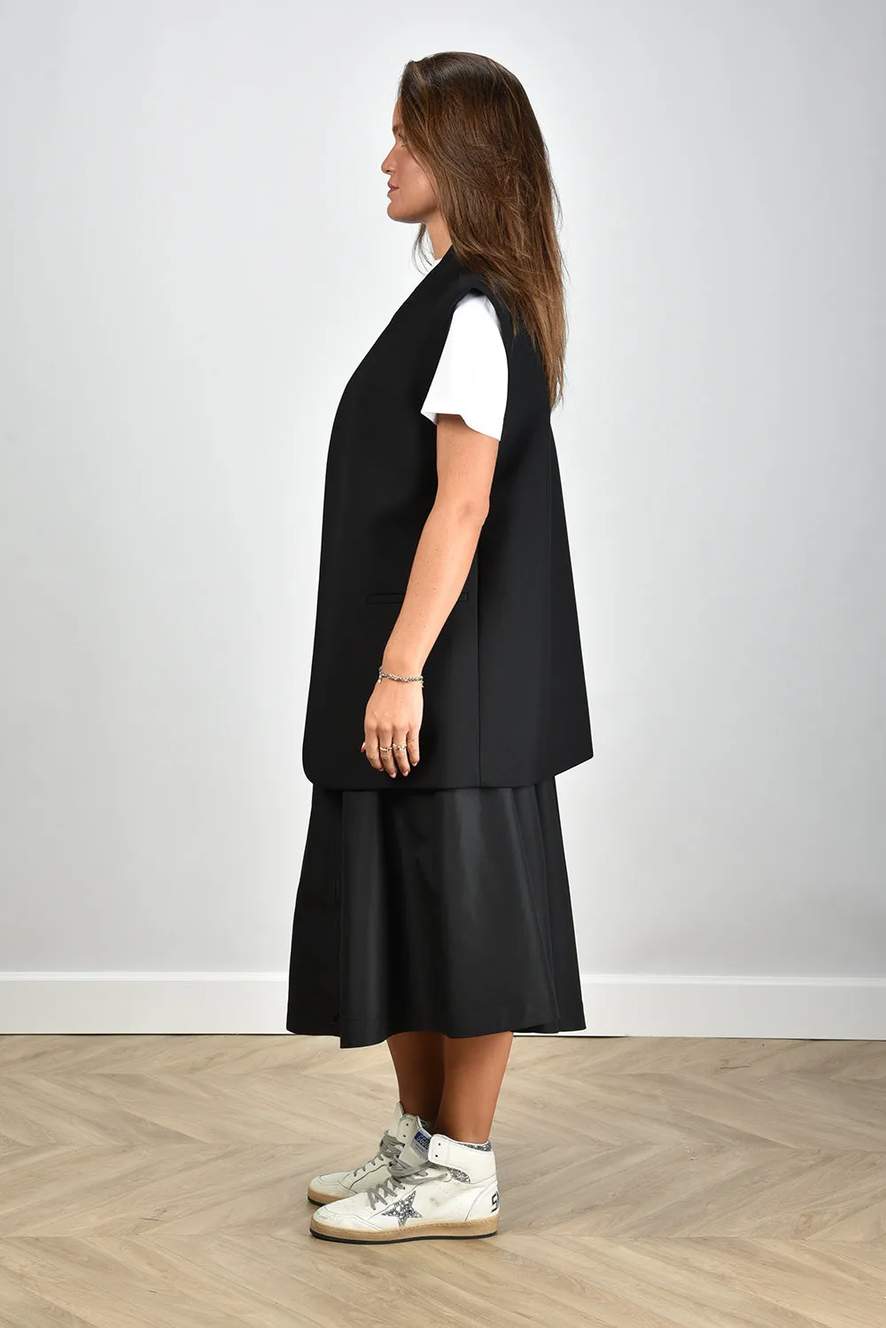 RÓHE gilet 413-11-058-001 black