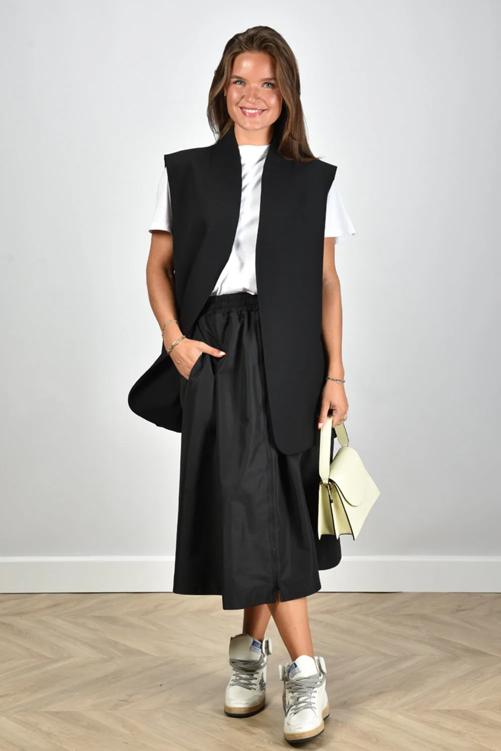 RÓHE gilet 413-11-058-001 black