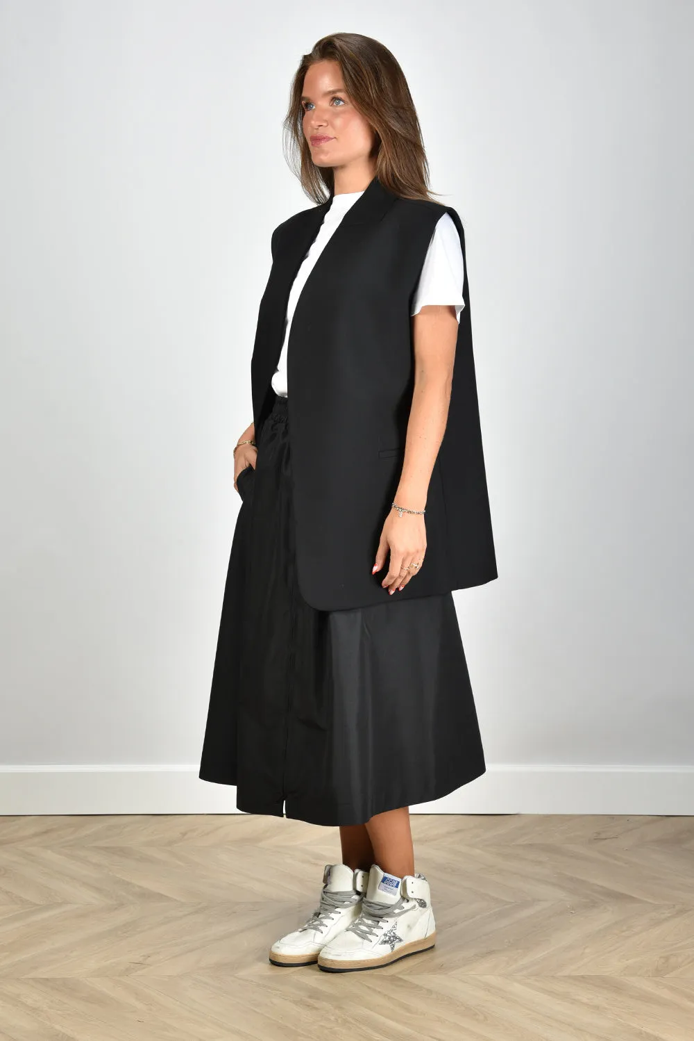 RÓHE gilet 413-11-058-001 black