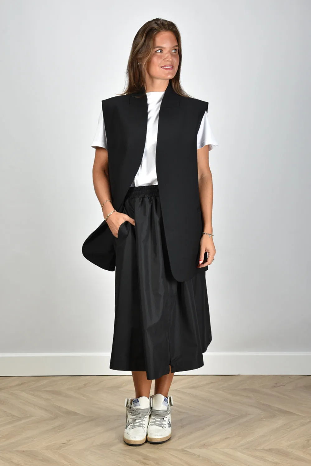 RÓHE gilet 413-11-058-001 black