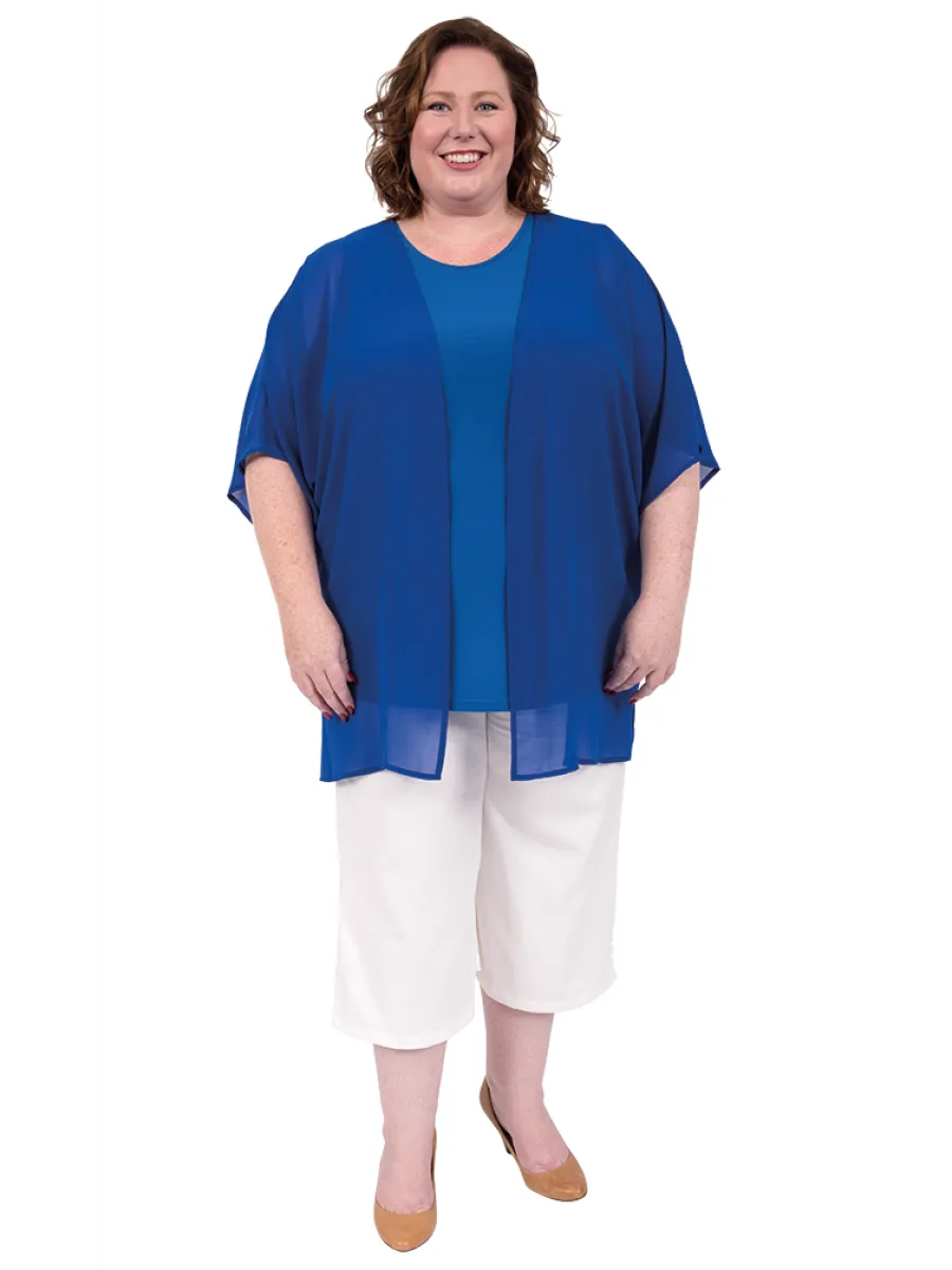 Round Neck Cami - Blue**