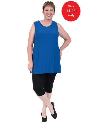 Round Neck Cami - Blue**