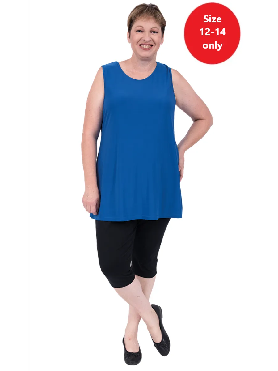 Round Neck Cami - Blue**