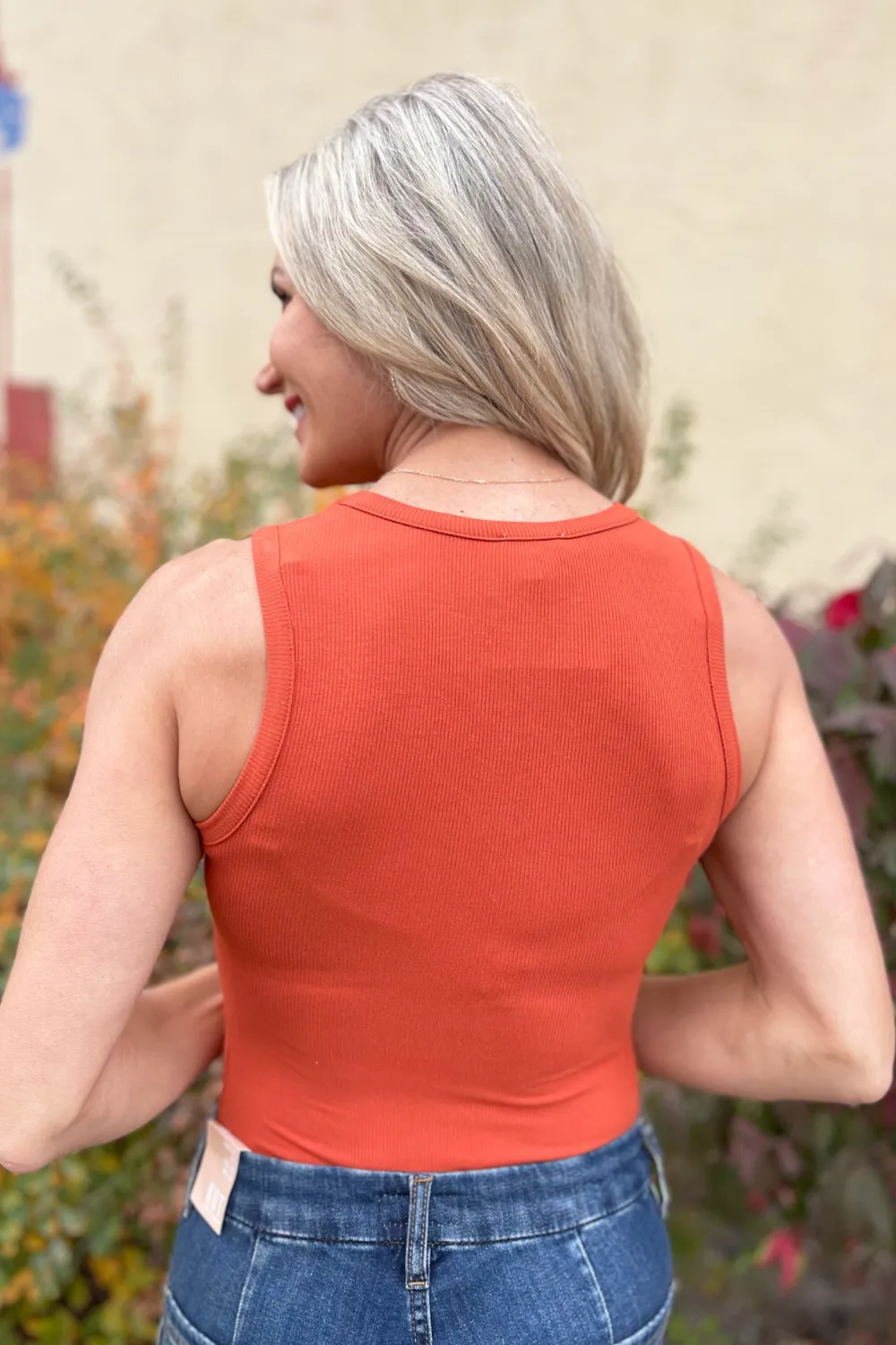 Round Neck Sleeveless Bodysuit