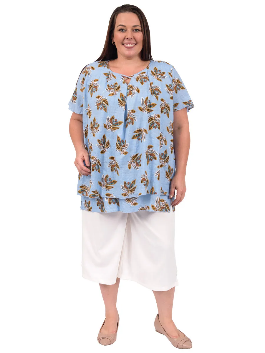 Run Around Layered Top - Print**