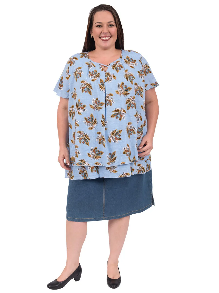 Run Around Layered Top - Print**