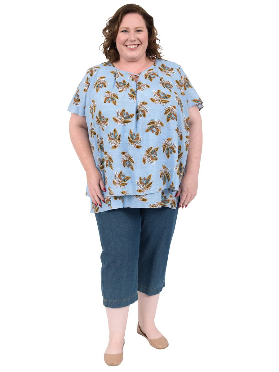 Run Around Layered Top - Print**