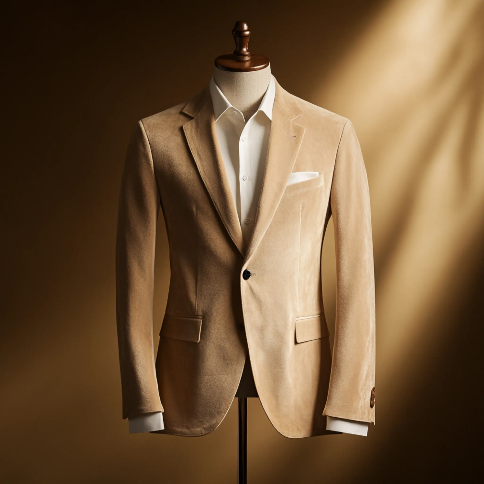 SANDSTONE MOGUL DEERSKIN FLEECE BLAZER
