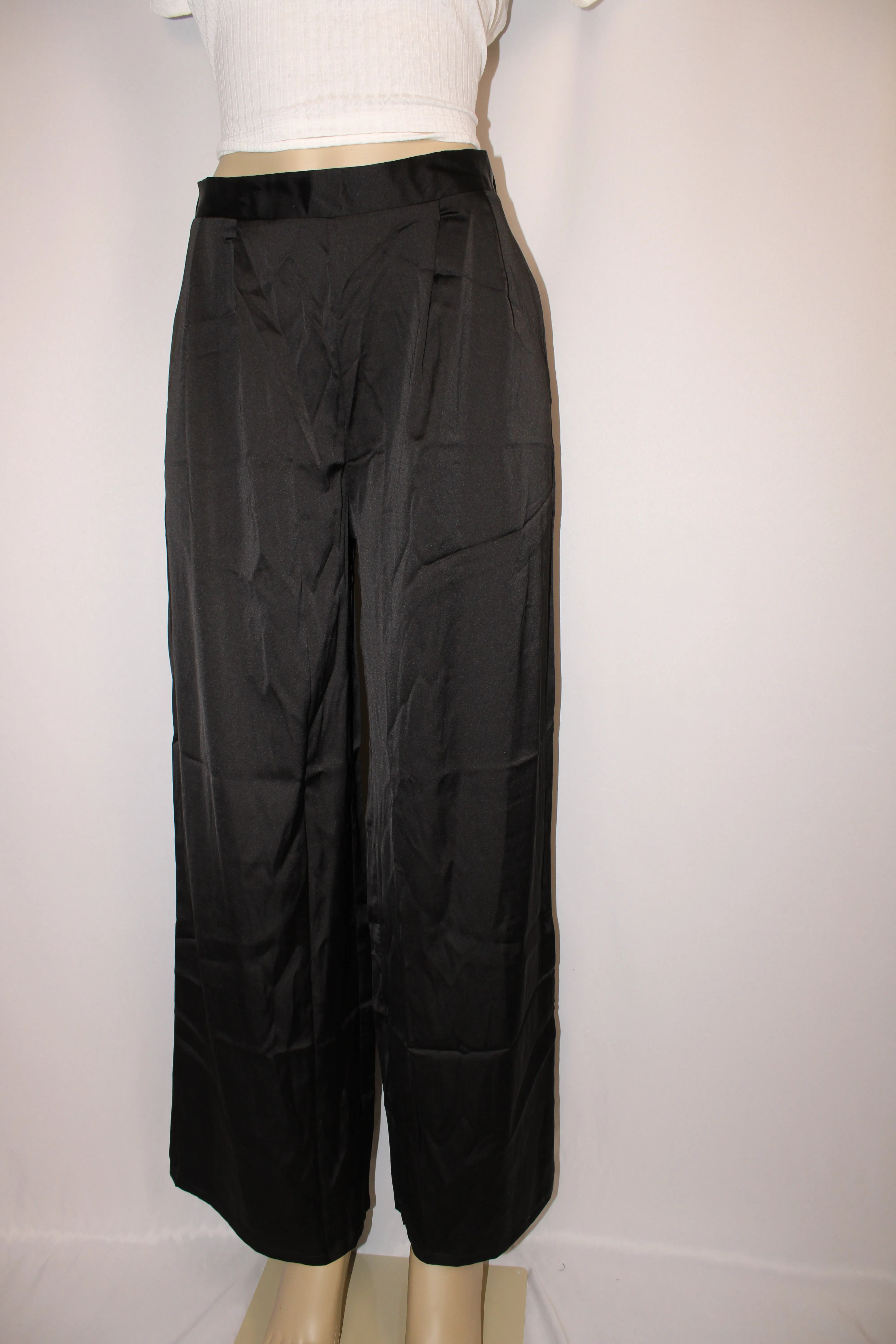 SATIN SLACKS
