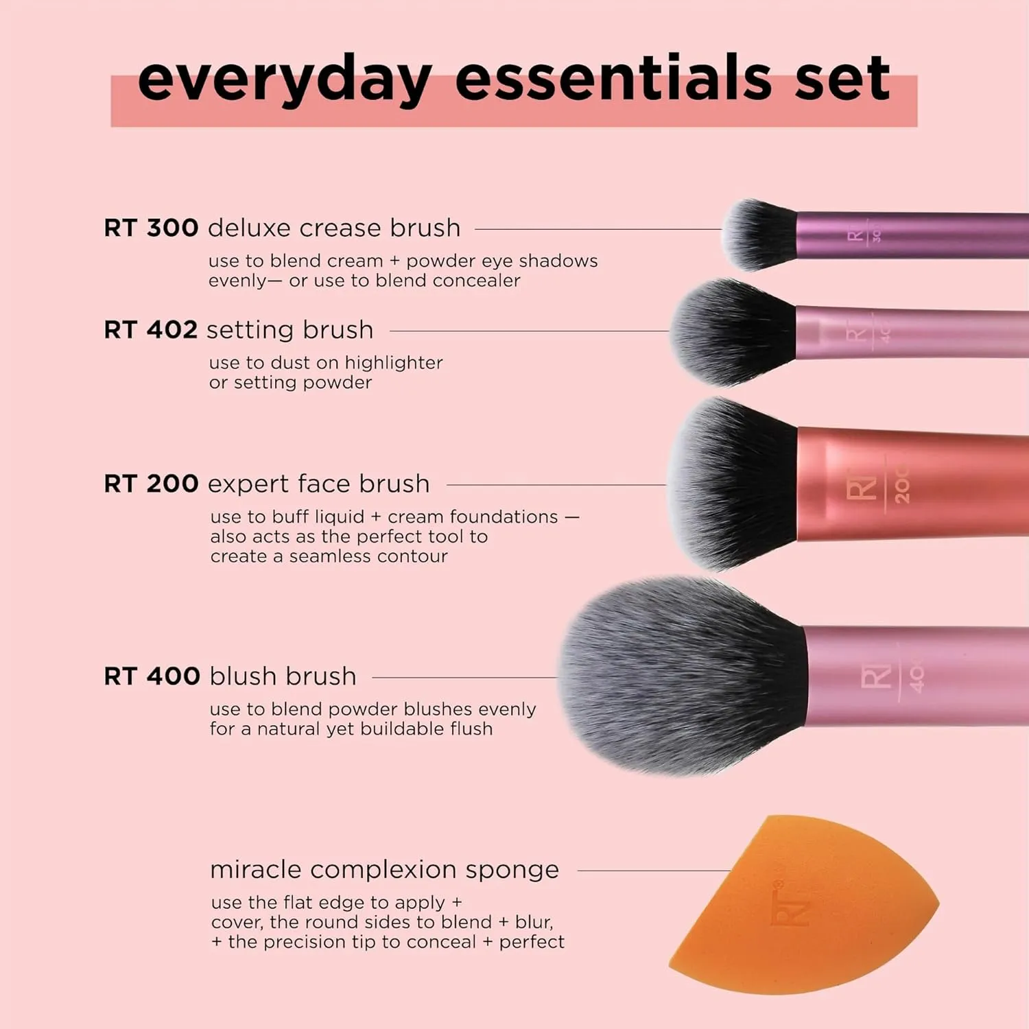 Set de Brochas Everyday Essentials Makeup Brush Set