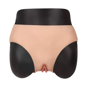 Silicone Pants Realistic Skin Briefs Pants with Fake Penetrable Vagina