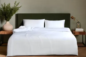 Silky Soft Organic Bamboo Quilt Covers - White