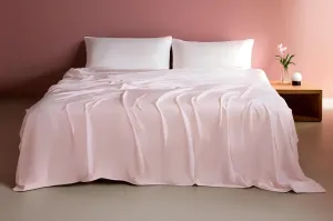 Silky Soft Organic Bamboo Sheet Set - Light Pink