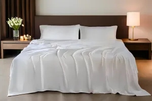 Silky Soft Organic Bamboo Sheet Set - White