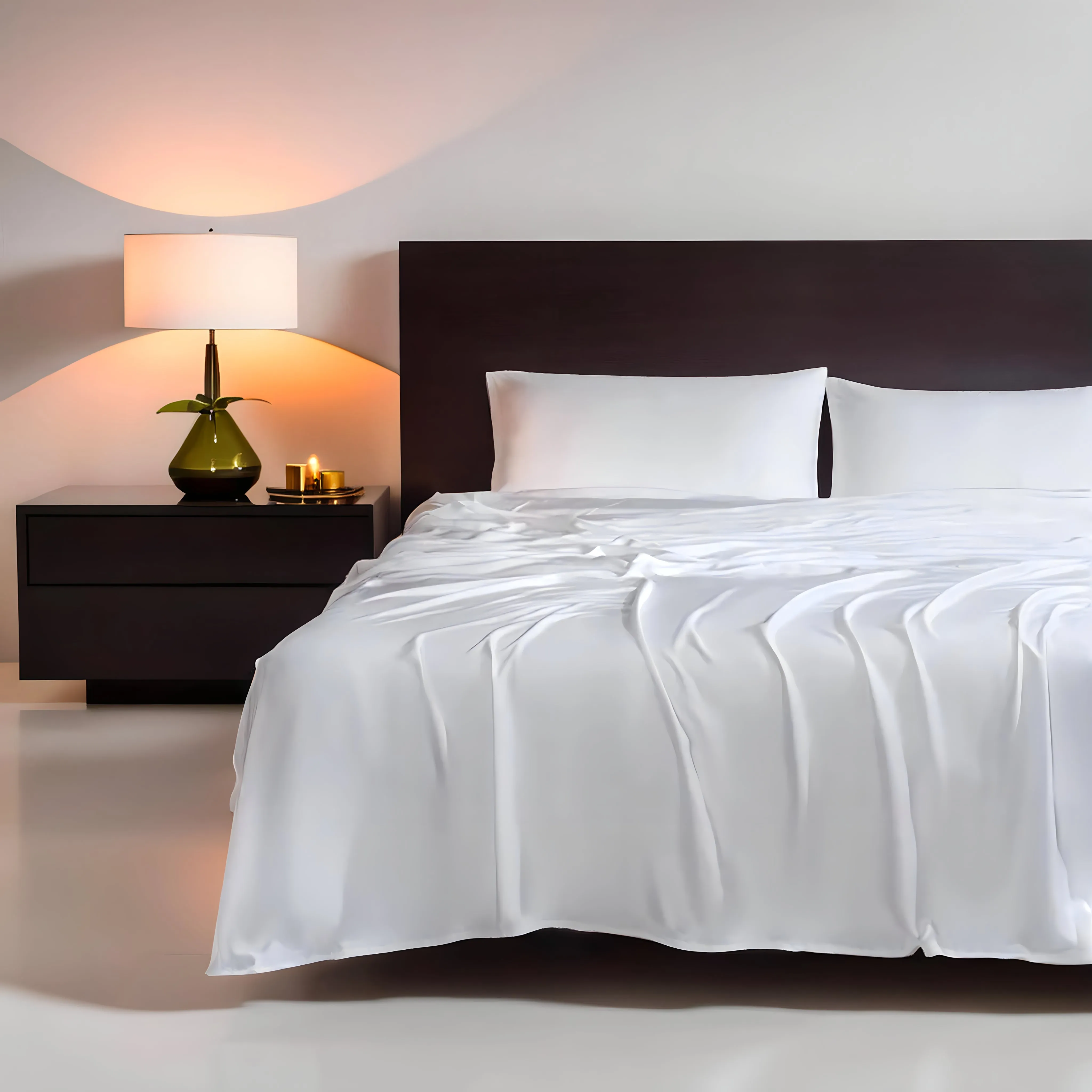 Silky Soft Organic Bamboo Sheet Set - White