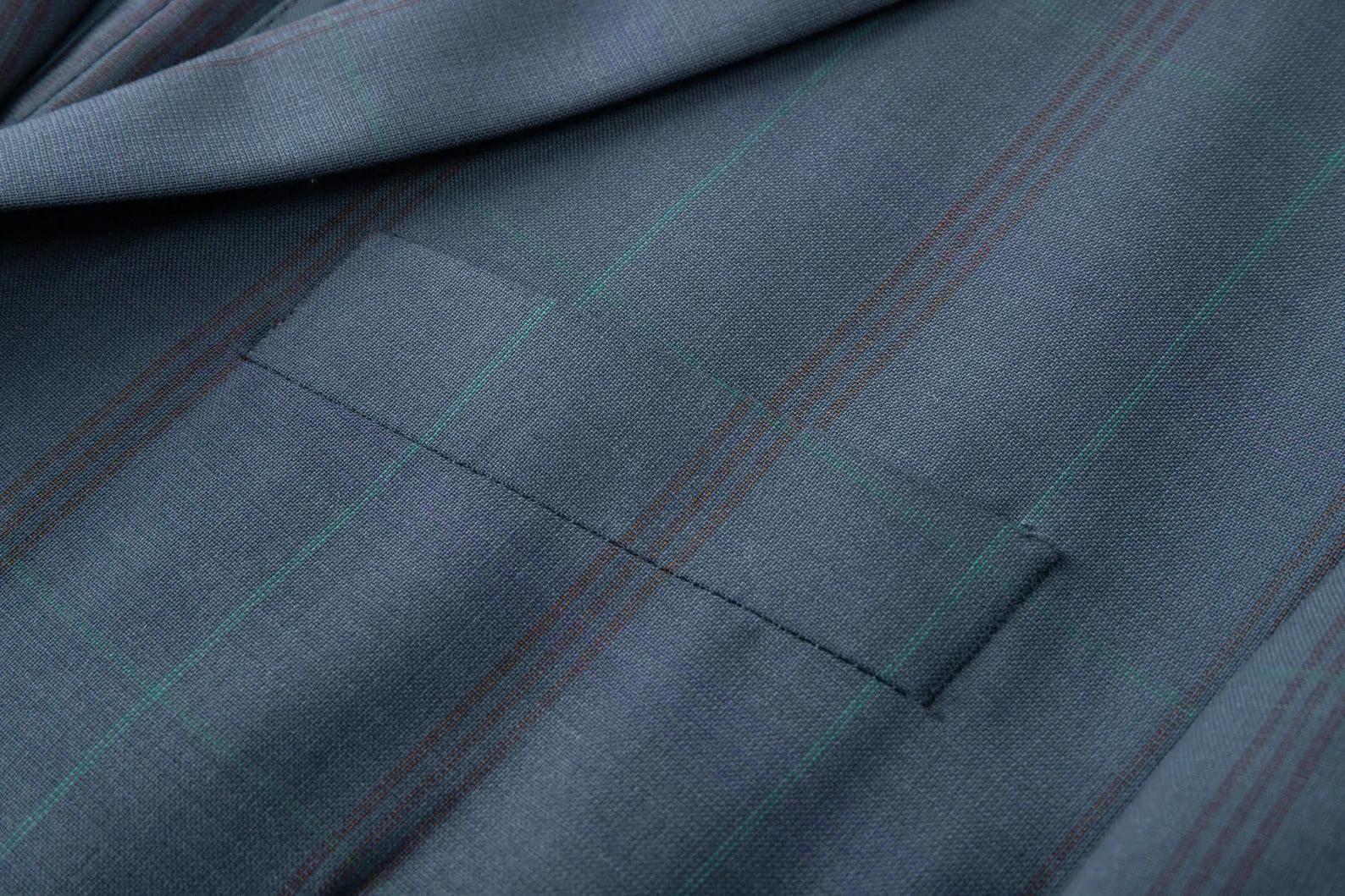 Single-breasted Slim-fit Checked Blazer