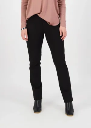 Slim Leg Ponti Pant with Fly - 5803 Black