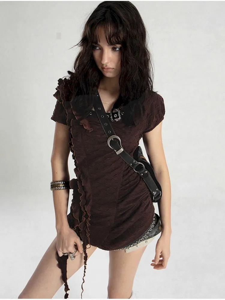Slim thin short-sleeved T-shirt【s0000008478】