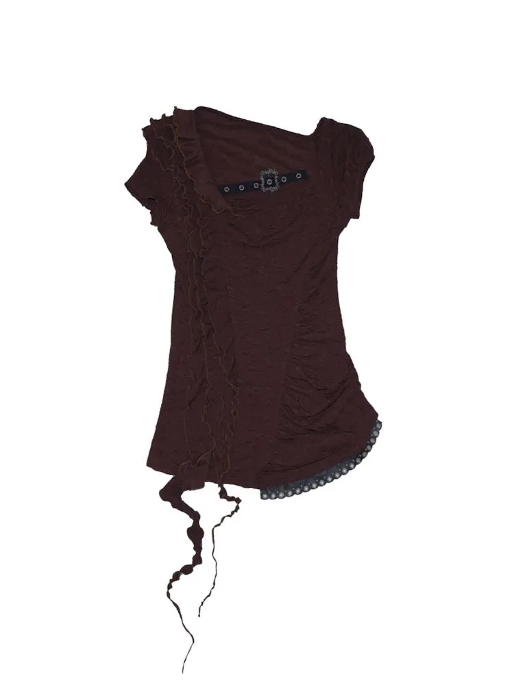 Slim thin short-sleeved T-shirt【s0000008478】
