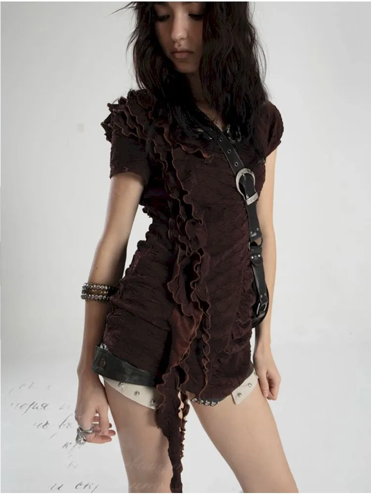 Slim thin short-sleeved T-shirt【s0000008478】