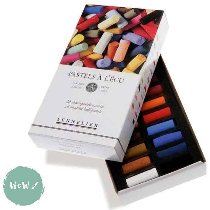Soft Pastels Sets - SENNELIER L'ECU Extra Soft-  20 assorted HALF LENGTH