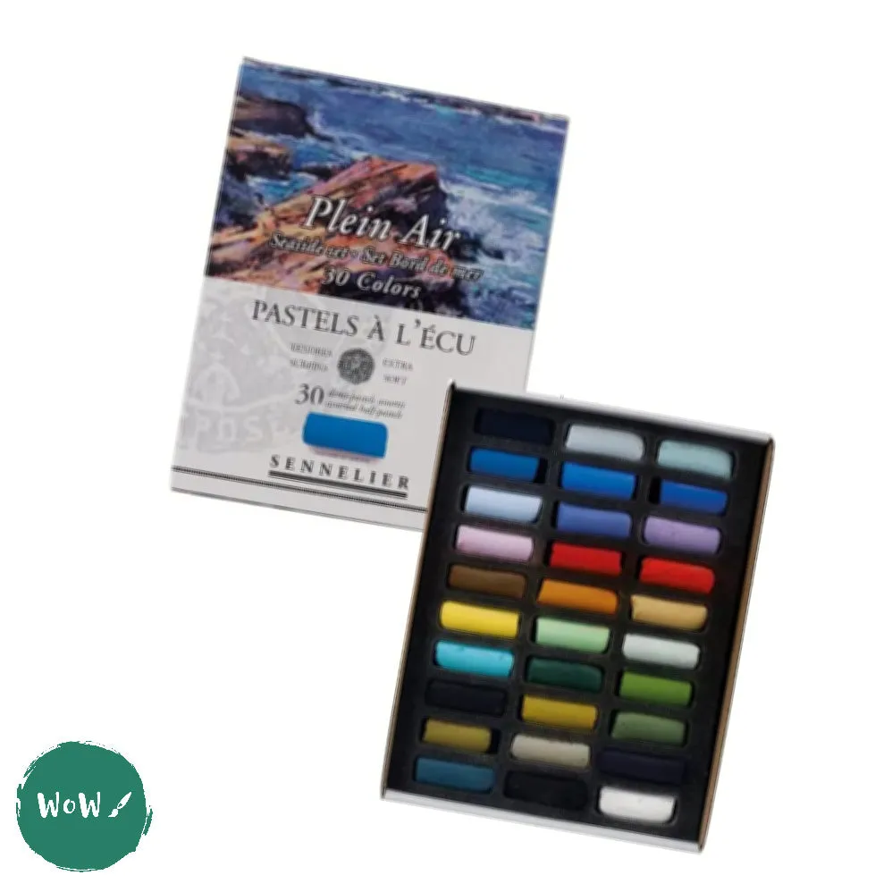 Soft Pastels Sets - SENNELIER L'ECU Extra Soft - HALF LENGTH - 30 SEASIDE Plein Air -