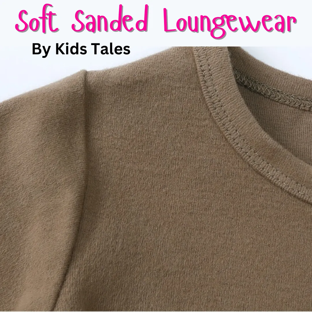 Soft Sanded Kids Tales Loungewear - Nude