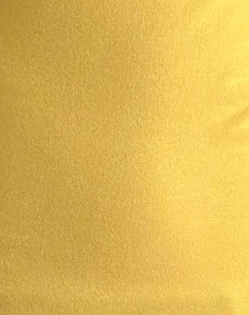 Solani Top in Yellow May with Deep Mahogany Binding