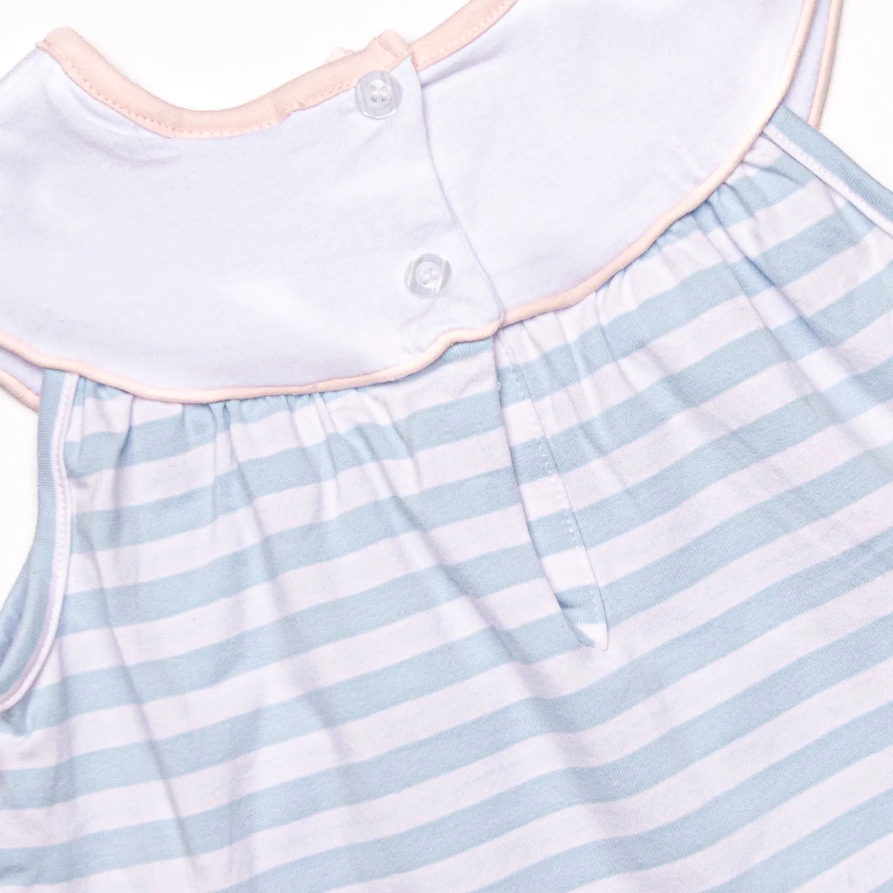 Springtime Sprouts Applique Bloomer Set, Blue