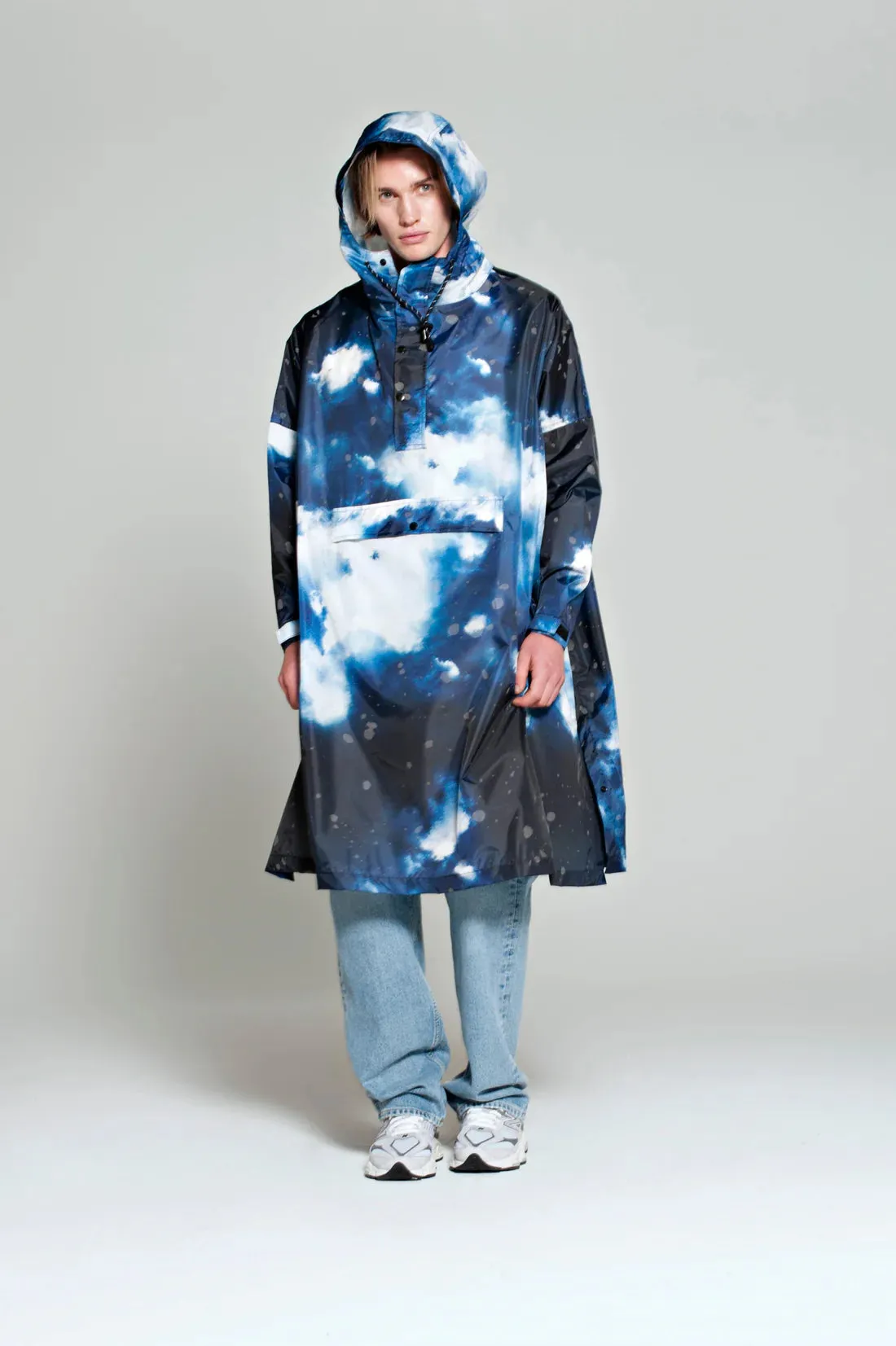 Starry Night Rain Poncho