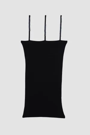 Tav Tank in Black Organic Cotton