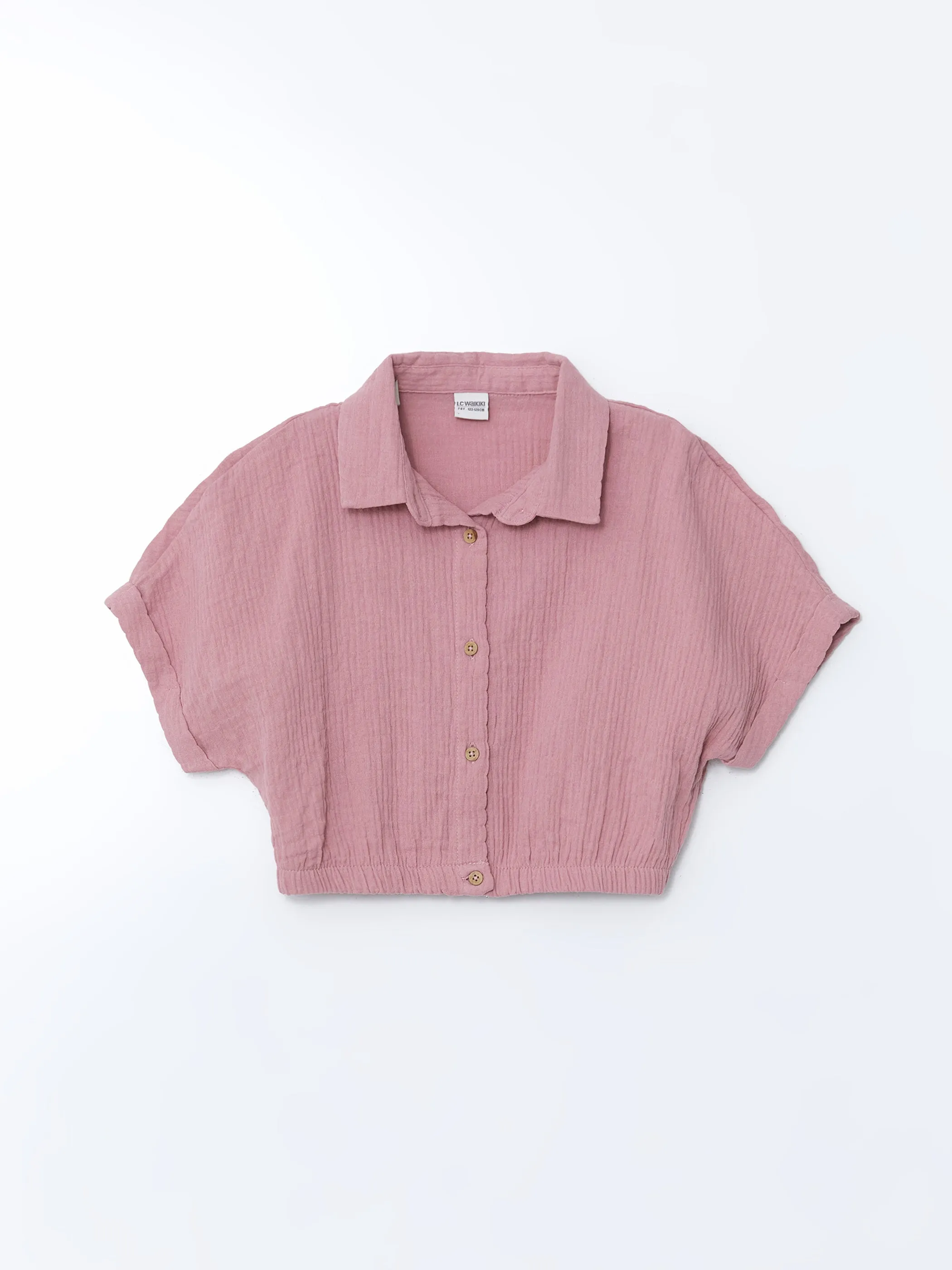 Textured Girl Crop Shirt