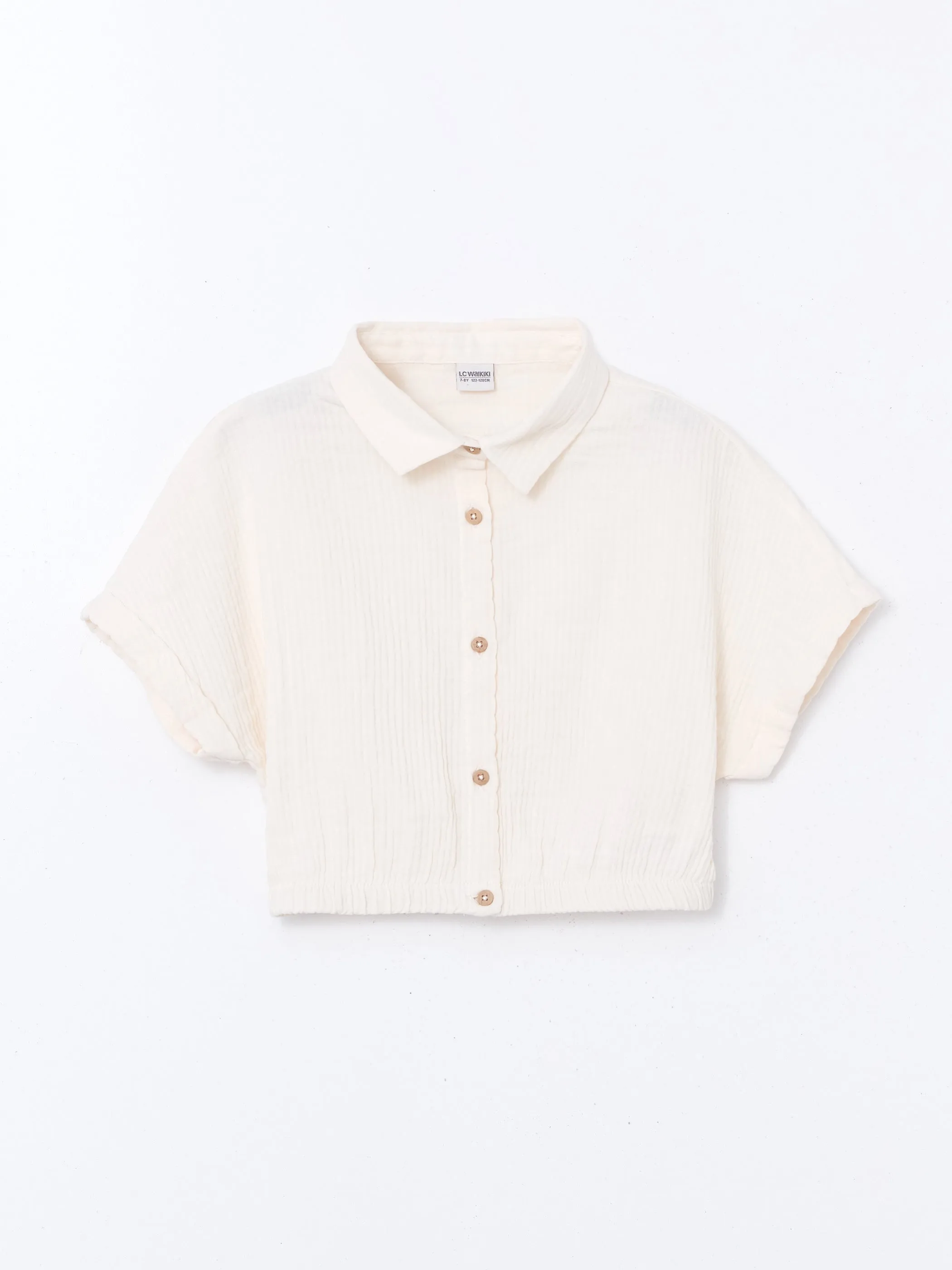 Textured Girl Crop Shirt