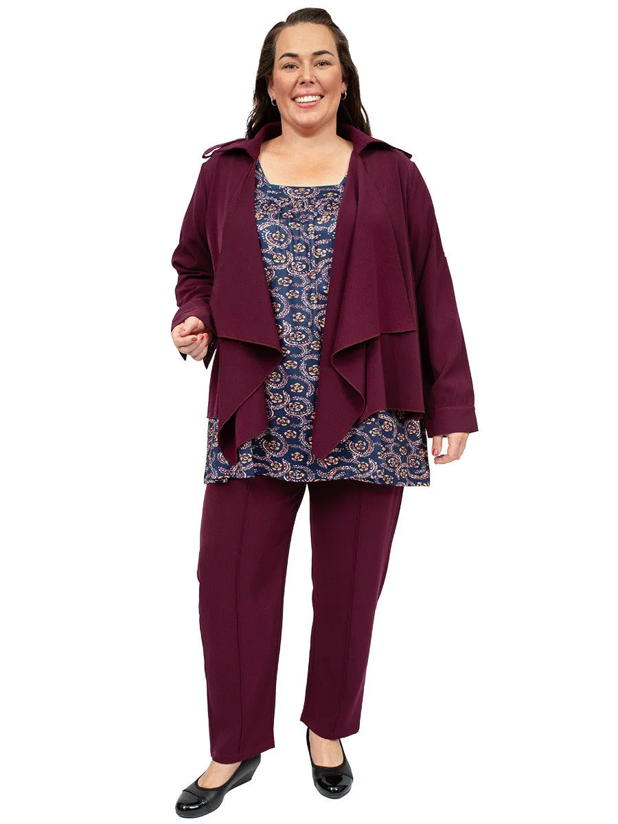 The Parade Jacket - Maroon