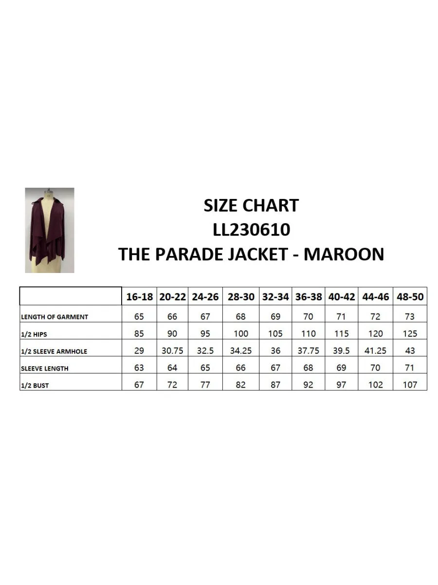 The Parade Jacket - Maroon