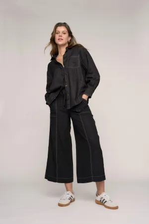 The Stitch Detail Linen Pant