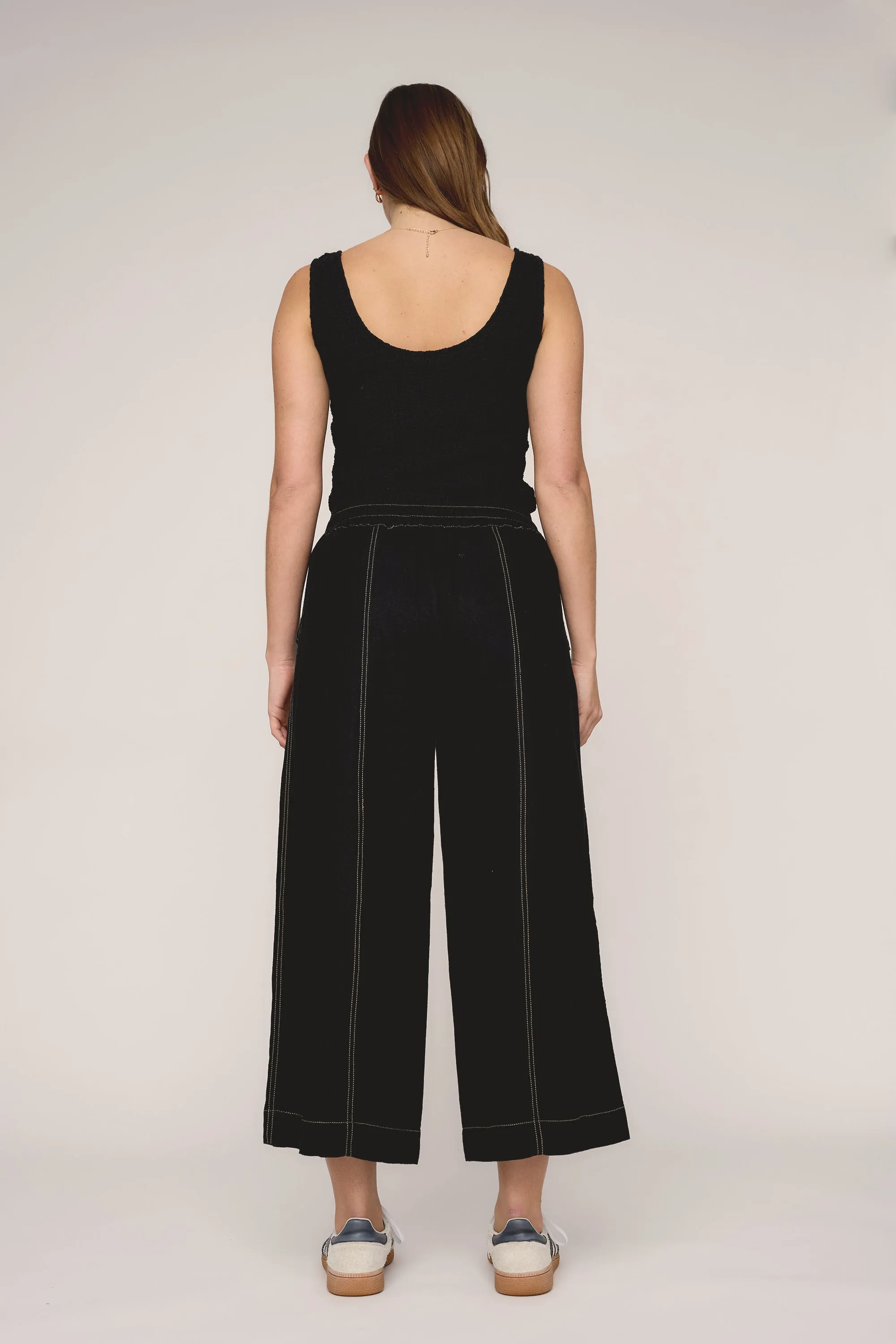 The Stitch Detail Linen Pant