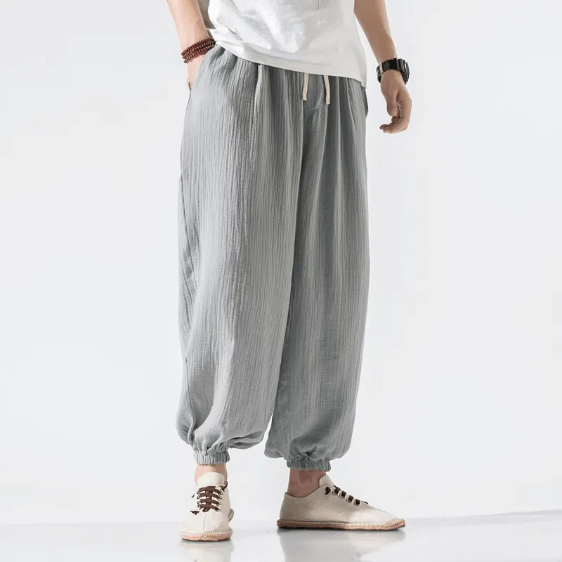 Thin Pants plus Size Casual Pants Harem Pants Wide Leg Pants Men