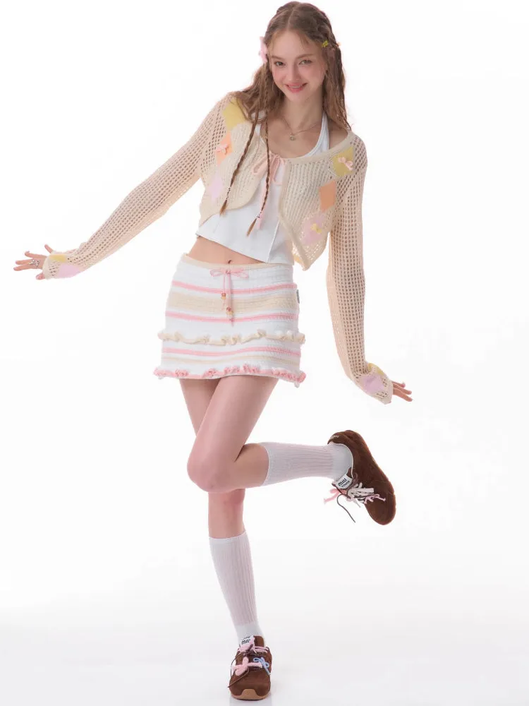 Thin sunscreen knit cardigan【s0000007829】
