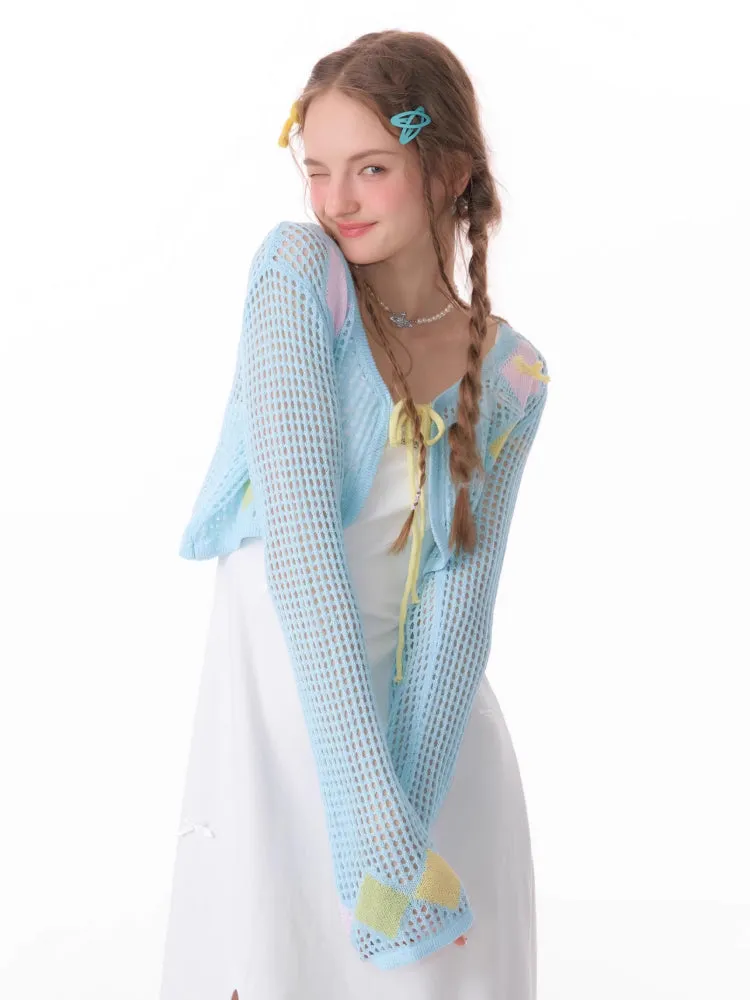 Thin sunscreen knit cardigan【s0000007829】