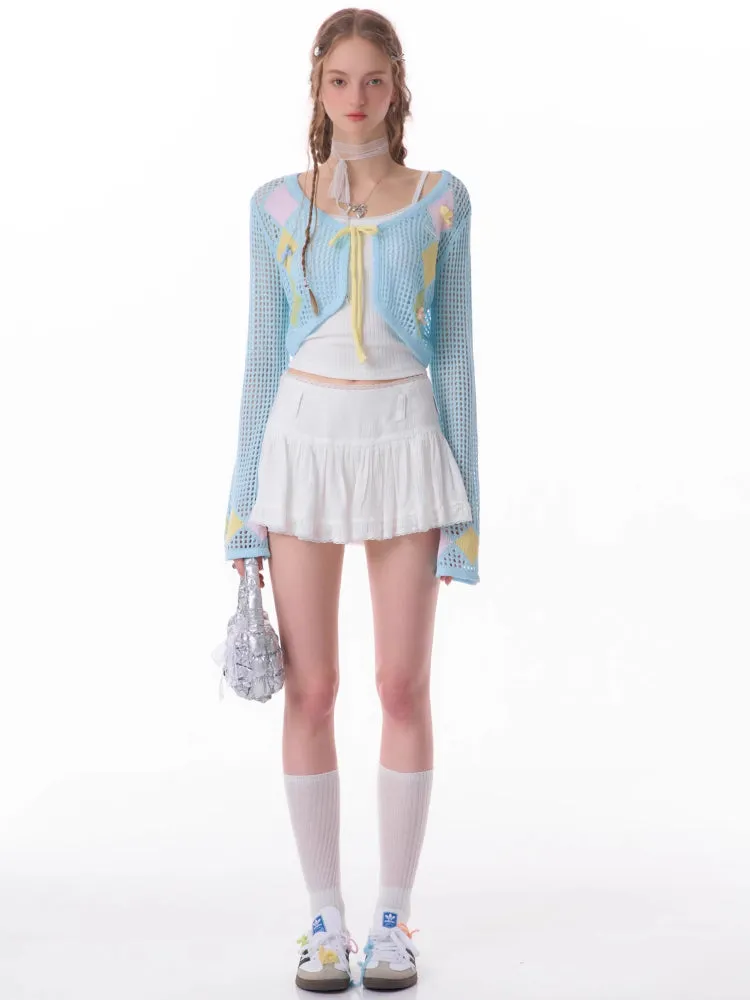 Thin sunscreen knit cardigan【s0000007829】