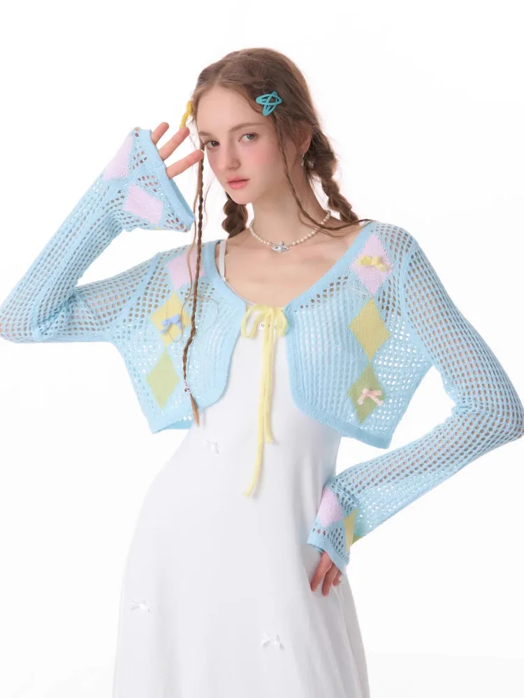 Thin sunscreen knit cardigan【s0000007829】