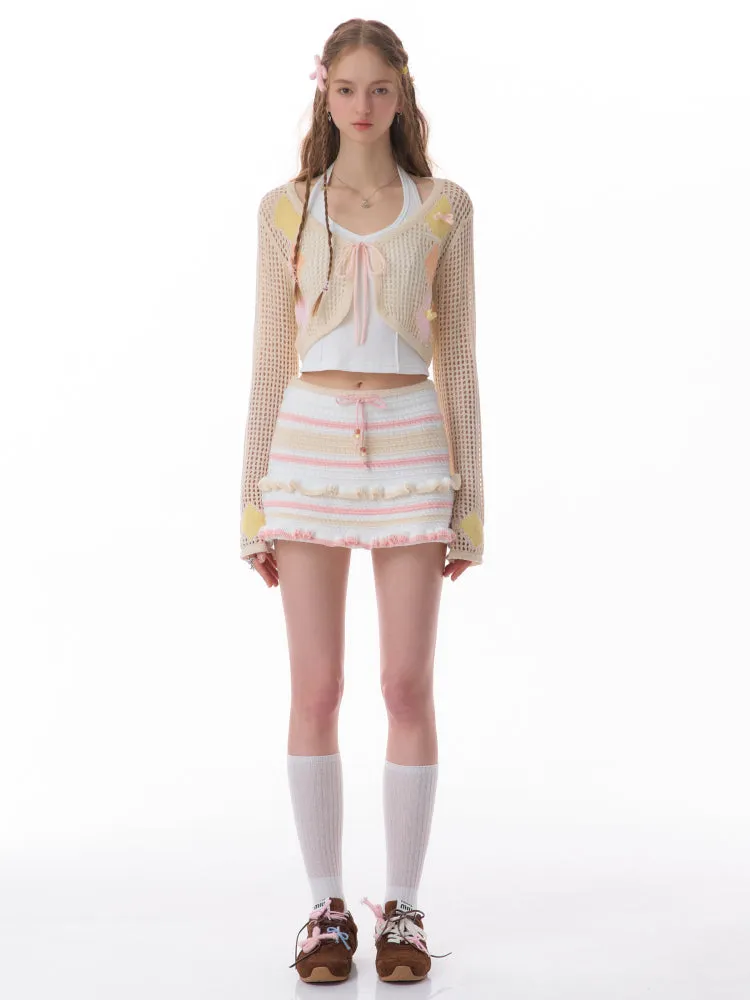 Thin sunscreen knit cardigan【s0000007829】
