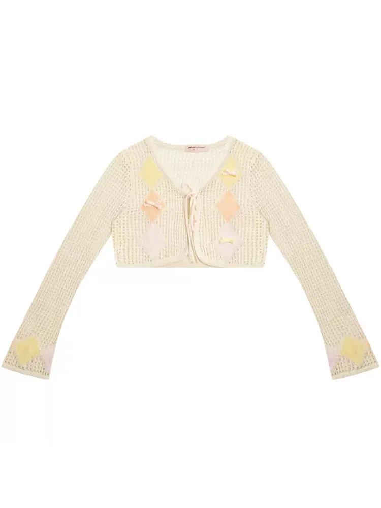 Thin sunscreen knit cardigan【s0000007829】