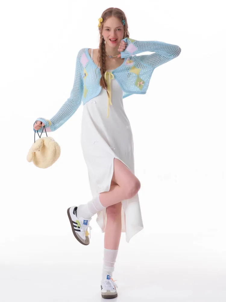 Thin sunscreen knit cardigan【s0000007829】