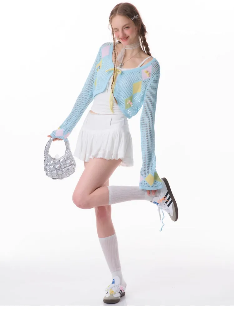Thin sunscreen knit cardigan【s0000007829】