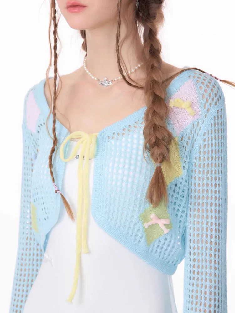 Thin sunscreen knit cardigan【s0000007829】