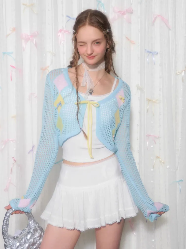 Thin sunscreen knit cardigan【s0000007829】