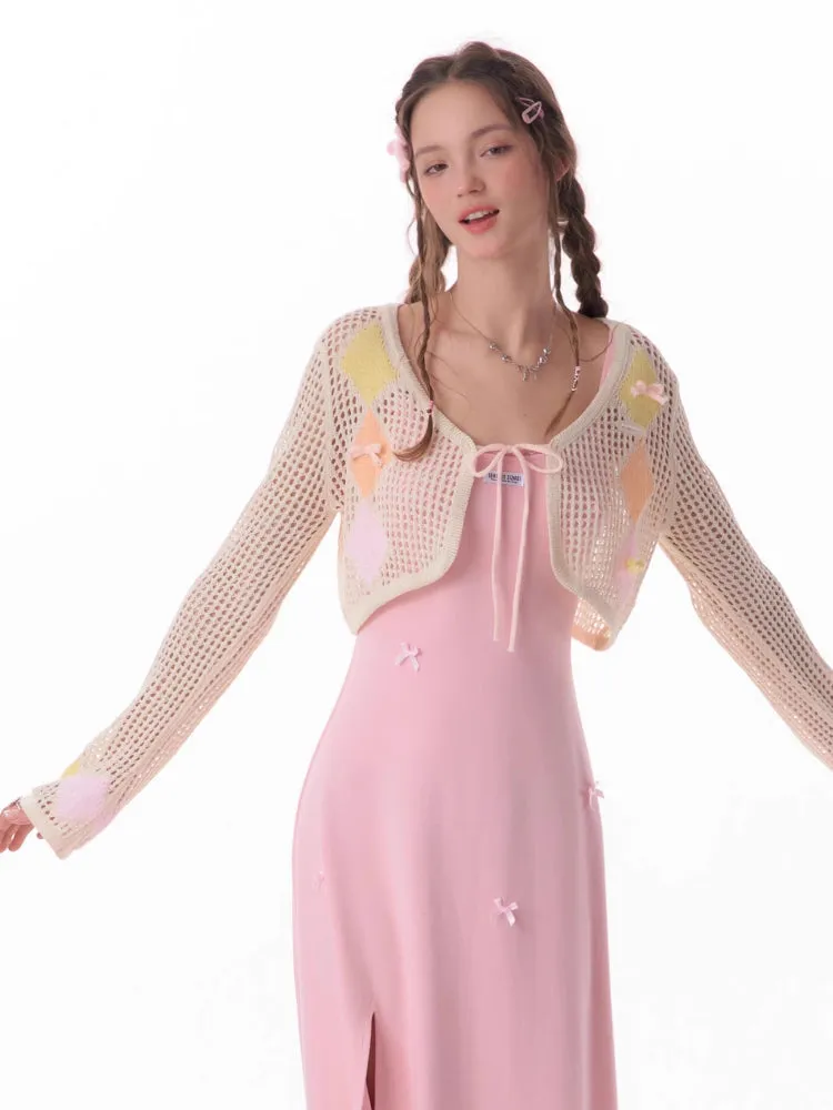 Thin sunscreen knit cardigan【s0000007829】