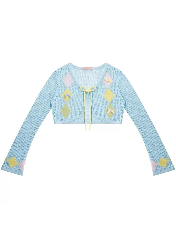 Thin sunscreen knit cardigan【s0000007829】